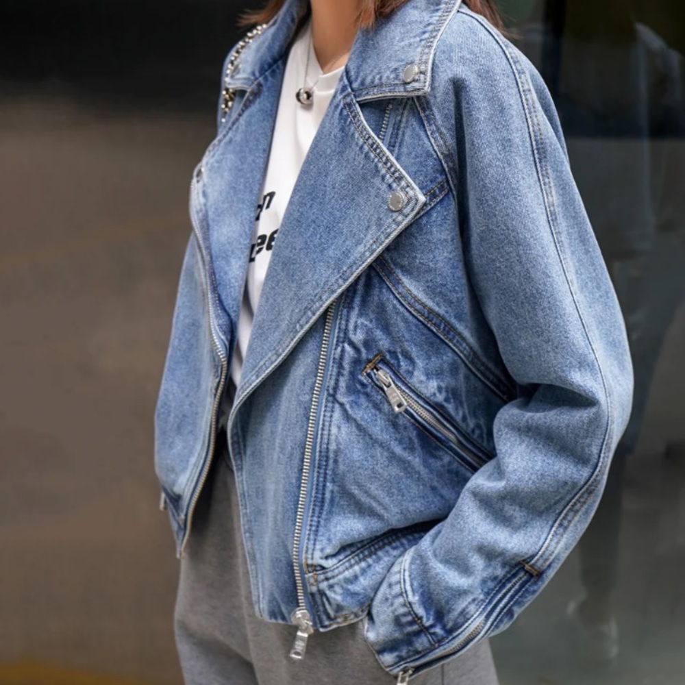 TRIBAL STUDIOS L'AURABLEND VINTAGE DENIM JACKET